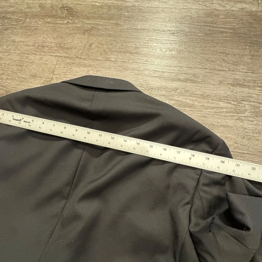 Italian Merino Wool Sport Coat Mens 44 L‎ Stretch Savvi Lama Lux Italy Blazer